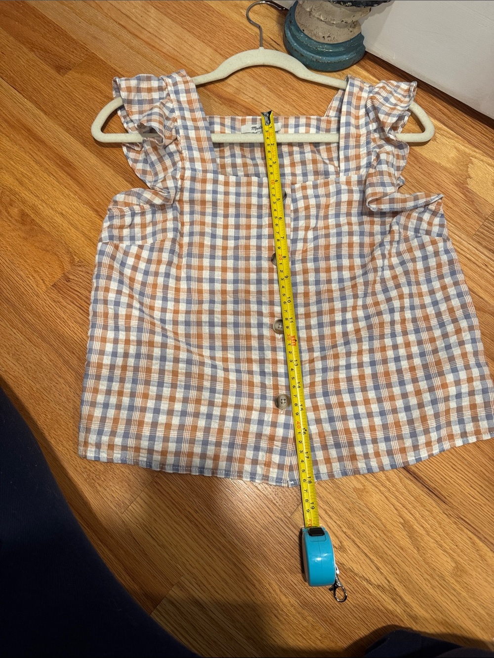 Madewell sleeveless ruffle blouse - Picture 5 of 6